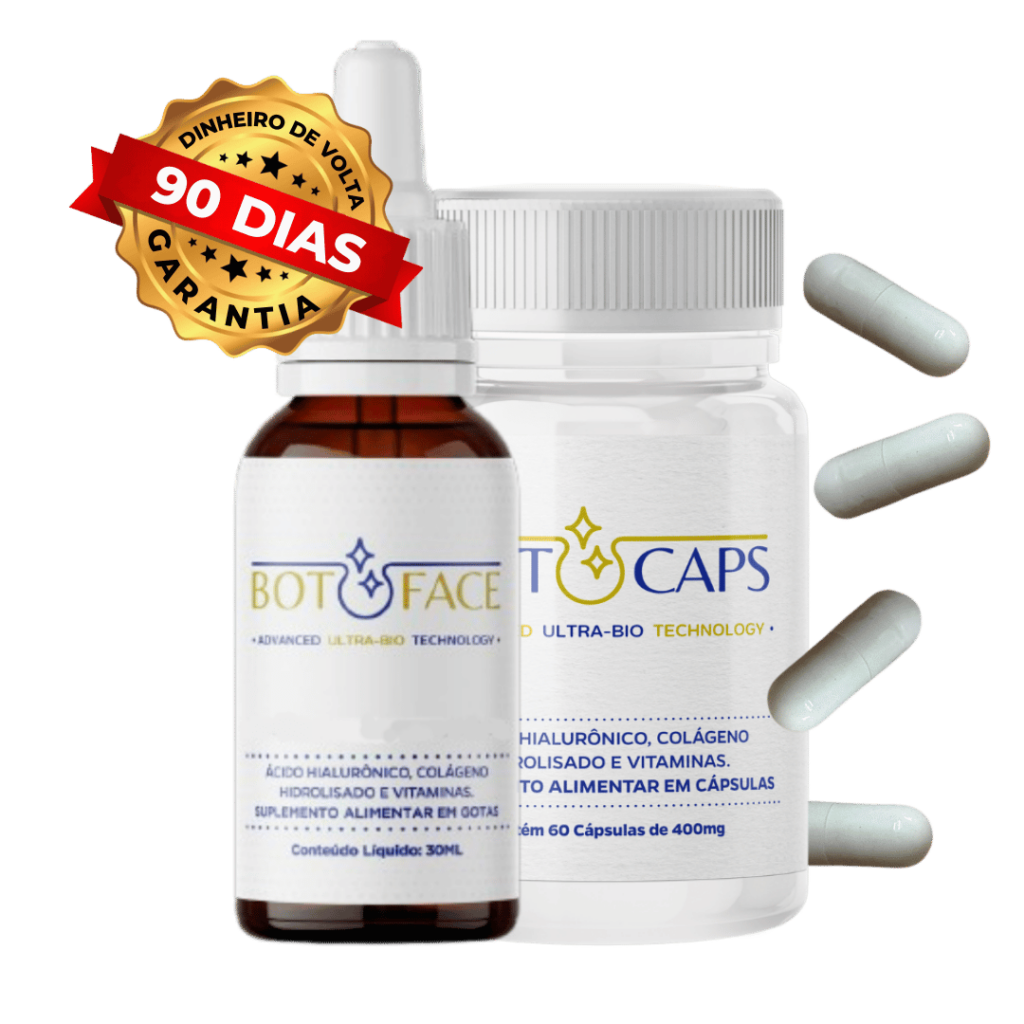 Botoface e Botocaps. Experimente o poder do Botox Natural do BotoFace e BotoCaps, e descubra uma pele mais jovem e cheia de vida.